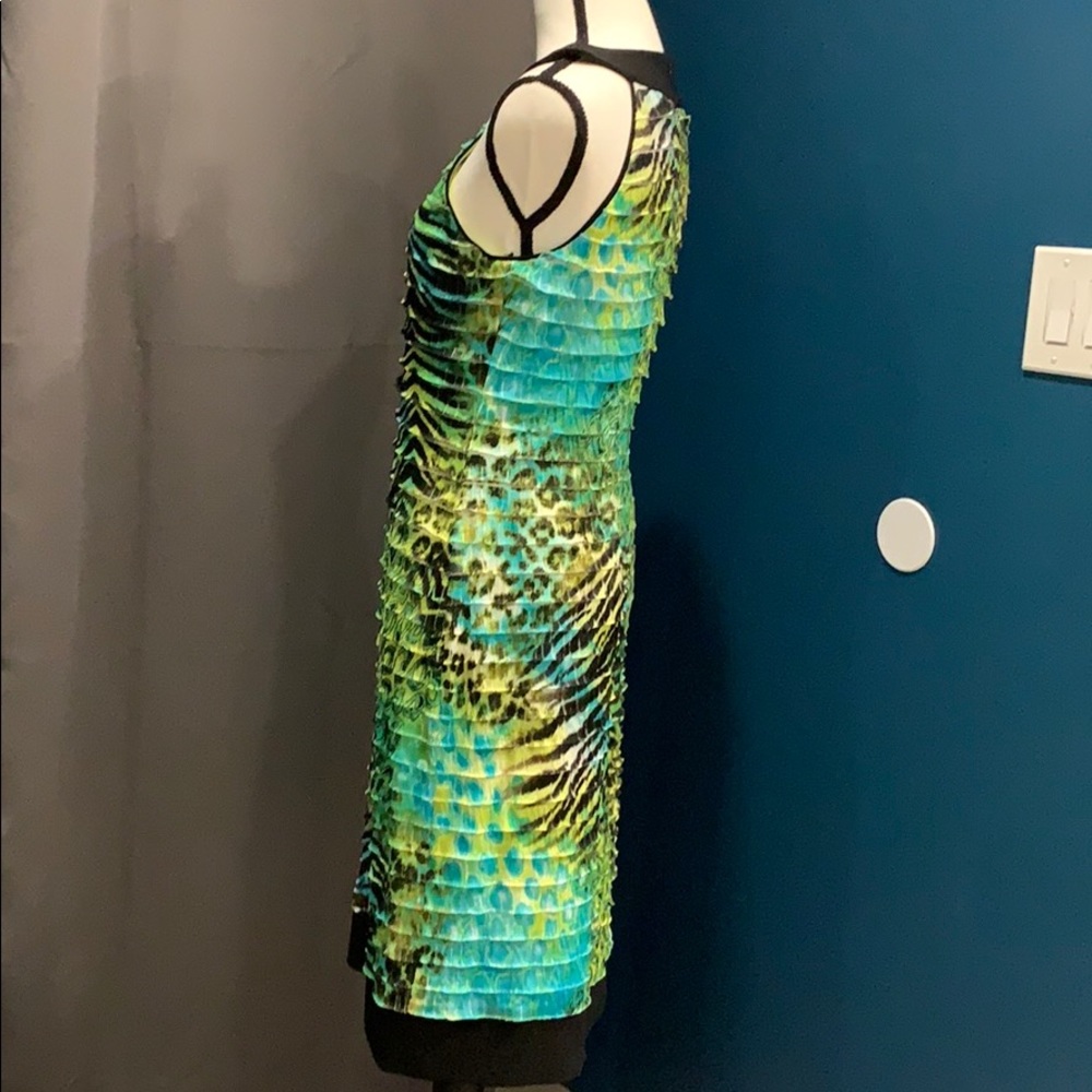 Joseph Ribkoff Ruffle Halter Dress - Picture 2 of 4